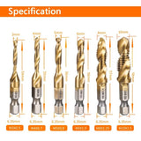 TapForge 3-in-1 Titanium Drill Tap Bit Set