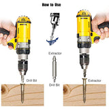 Universal Screw Extractor Set with Dual-Ended Bits