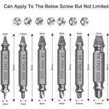 Universal Screw Extractor Set with Dual-Ended Bits