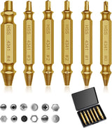 Universal Screw Extractor Set with Dual-Ended Bits