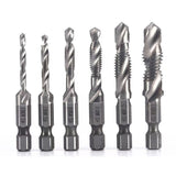 TapForge 3-in-1 Titanium Drill Tap Bit Set