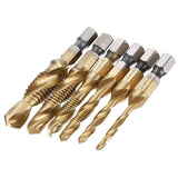 TapForge 3-in-1 Titanium Drill Tap Bit Set