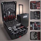 BOURVILL 899-Piece Tool Kit with Rolling Case — Chrome Vanadium Steel