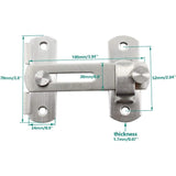 Rotating Door Latch Lock