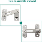 Rotating Door Latch Lock