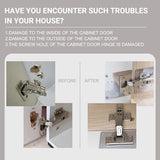 HingeSaver Stainless Steel Cabinet Hinge Repair Kit