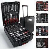 BOURVILL 899-Piece Tool Kit with Rolling Case — Chrome Vanadium Steel