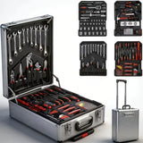 BOURVILL 899-Piece Tool Kit with Rolling Case — Chrome Vanadium Steel